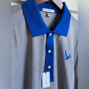 PETER MILLAR | Grey Goose| Short Sleeve Performance Golf Polo Size L